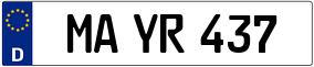Trailer License Plate